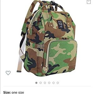 Camo backpack diaper bag